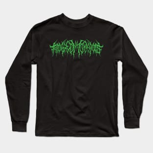 Fried Green Tomatoes (Green Variant) - Death Metal Logo Long Sleeve T-Shirt